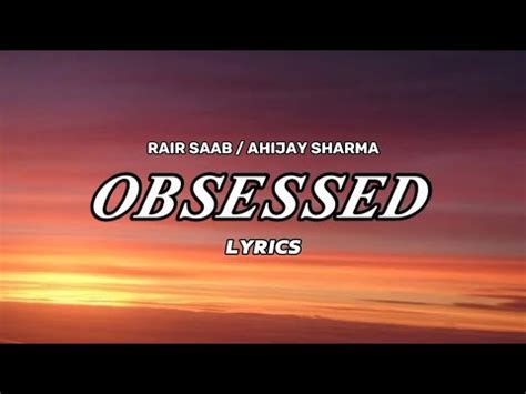 obsessed lyrics punjabi